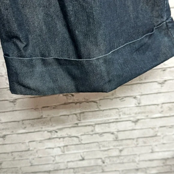 Apostrophe Womens Size 24WP Cuffed Denim Dark Blue Jeans - Picture 6 of 13